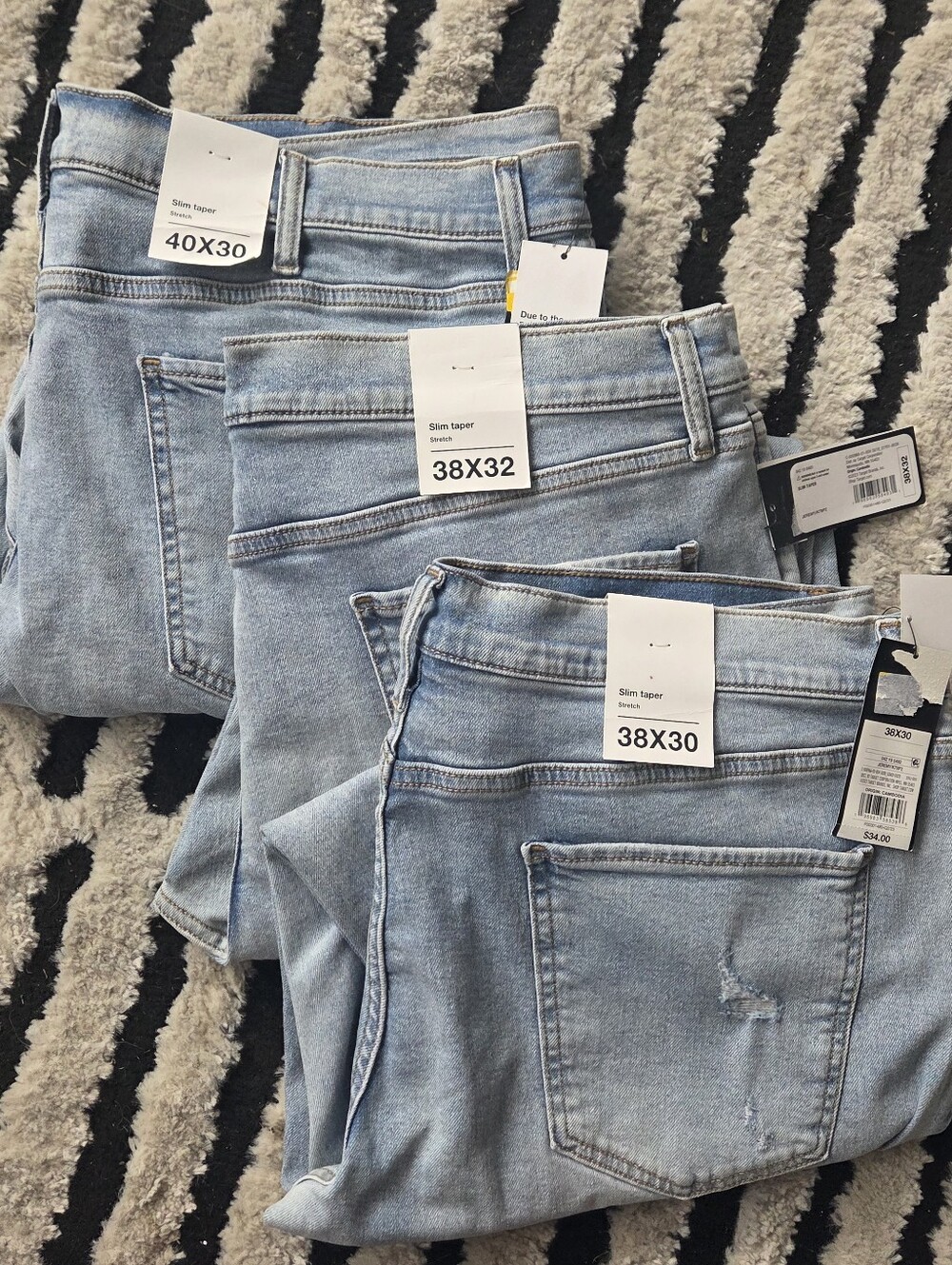 NWT Original Use Slim Taper Light Blue Men’s Jeans multiple sizes